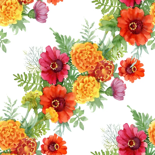 Acquerello bouquet fiori — Foto Stock