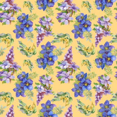 Yaz aylarında Bahçe çiçek deseni