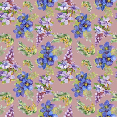 Yaz aylarında Bahçe çiçek deseni