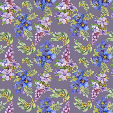 Yaz aylarında Bahçe çiçek deseni