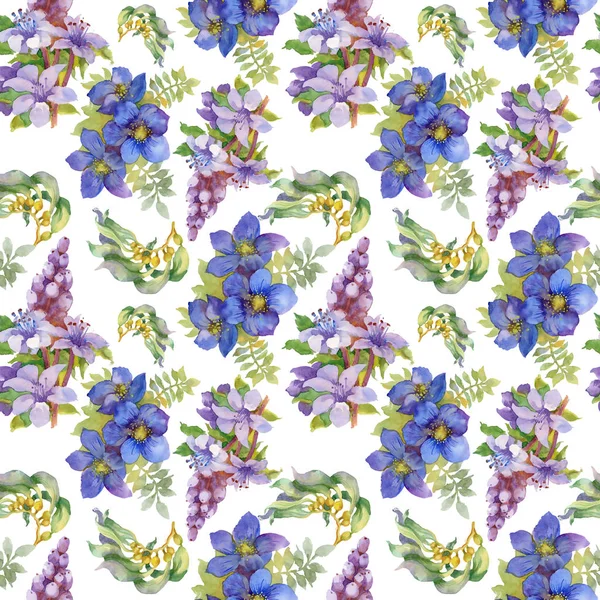 Yaz aylarında Bahçe çiçek deseni