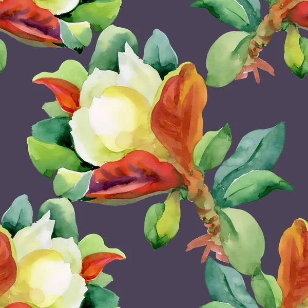 Pattern with beautiful flowers — Stock Photo, Image