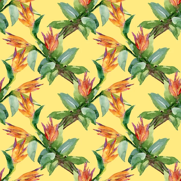 turuncu çiçekli desen