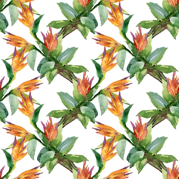 turuncu çiçekli desen