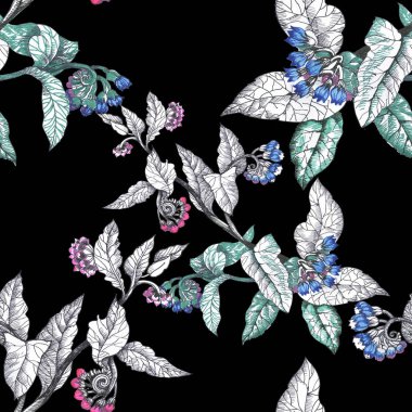 Çiçeksiz suluboya desen