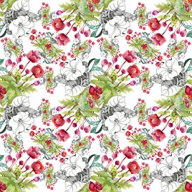 çiçek süsleme desen