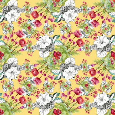 çiçek süsleme desen