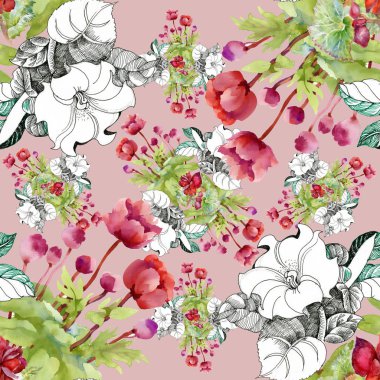 çiçek süsleme desen