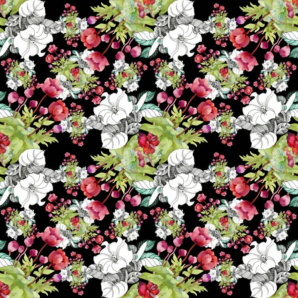 Floral ornament pattern — Stock Photo, Image