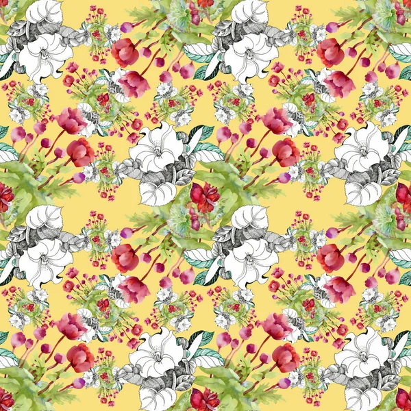 Floral ornament pattern — Stock Photo, Image