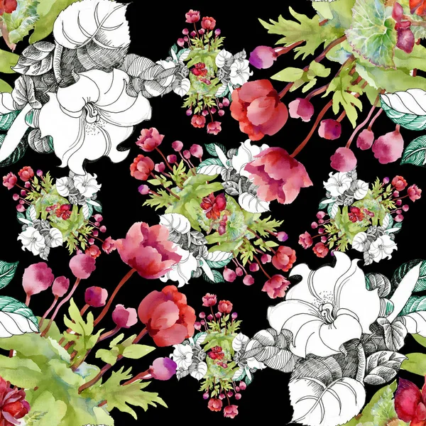 Floral ornament pattern — Stock Photo, Image