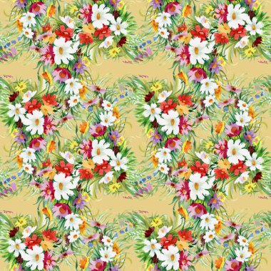 Yaz aylarında Bahçe çiçek