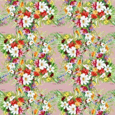 Yaz aylarında Bahçe çiçek