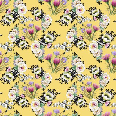 arka plan peonies ve peri masalı rüya otu ile