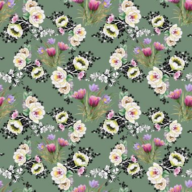 arka plan peonies ve peri masalı rüya otu ile