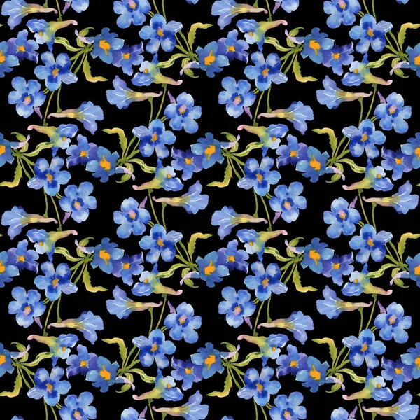 Bajkowe kwiaty akwarela — Zdjęcie stockowe