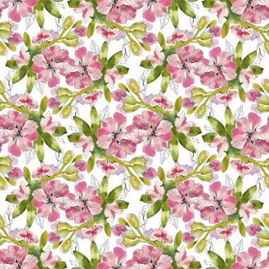  Dikişsiz çiçekler ve yapraklar