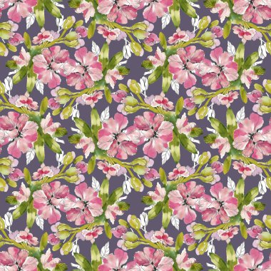  Dikişsiz çiçekler ve yapraklar