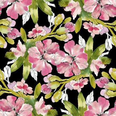  Dikişsiz çiçekler ve yapraklar