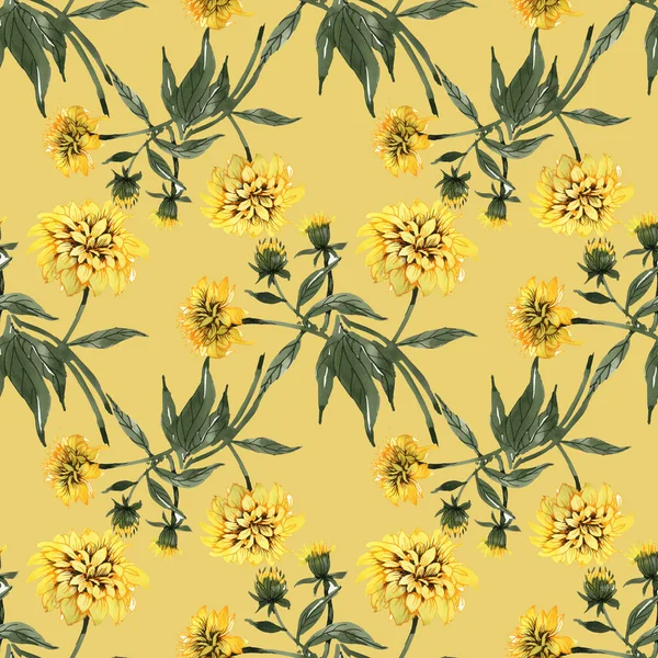 sarı çiçekler ve yapraklar