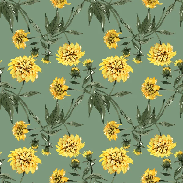 sarı çiçekler ve yapraklar