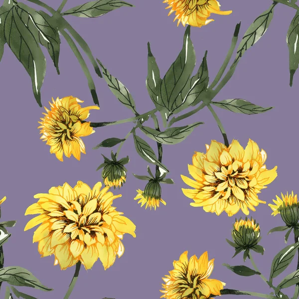 sarı çiçekler ve yapraklar