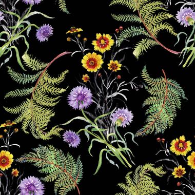 Çizilmiş yaz çiçekler teslim