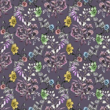 Çizilmiş yaz çiçekler teslim