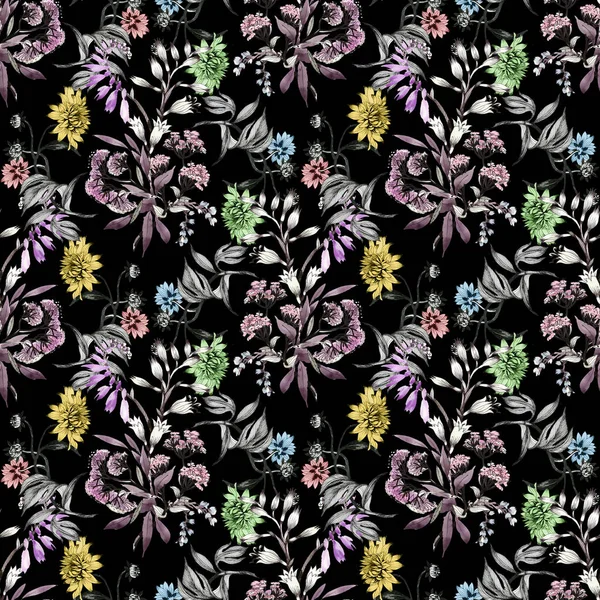 Çizilmiş yaz çiçekler teslim