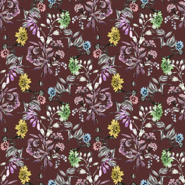 Çizilmiş yaz çiçekler teslim