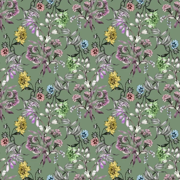 Çizilmiş yaz çiçekler teslim