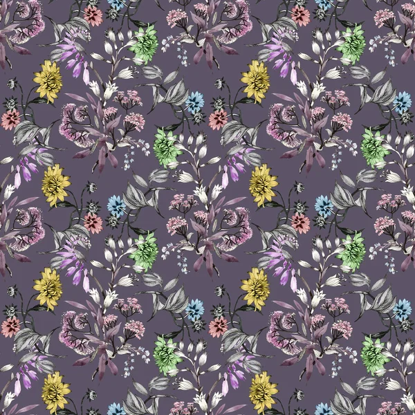 Çizilmiş yaz çiçekler teslim