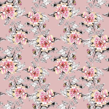 Güzel çiçekler ve yapraklar