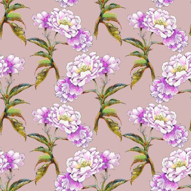 Sarı Gül ve yaprakları desen