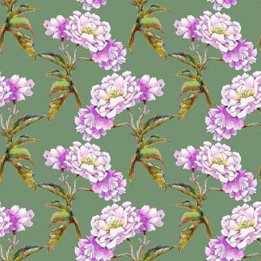 Sarı Gül ve yaprakları desen