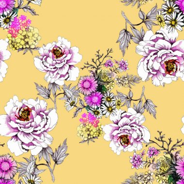 desen güzel güller ve çiçekler