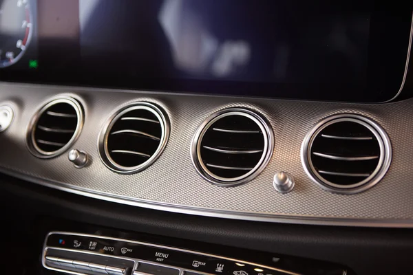 Modern car interior. air conditioning hole — Stock Photo, Image