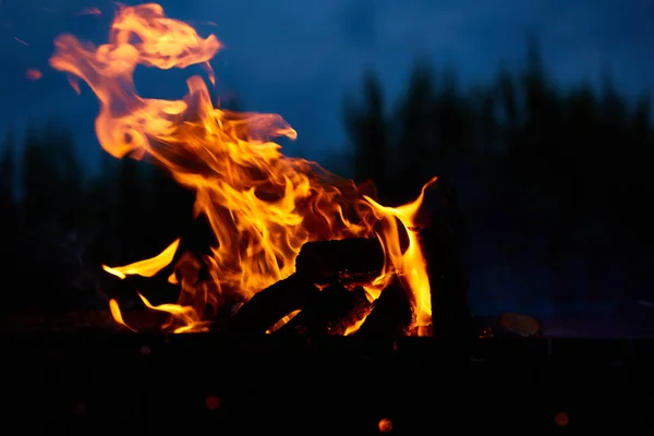 Fire flames background — Stock Photo, Image