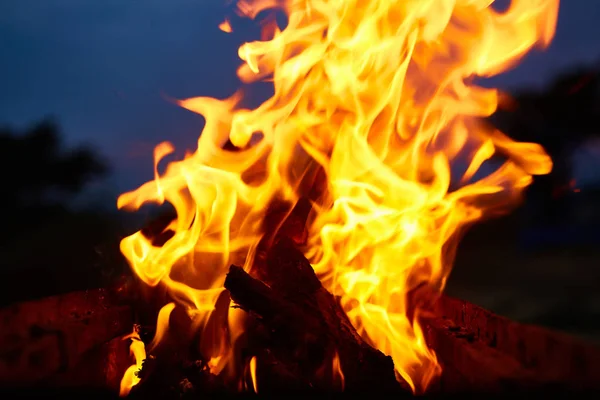 Fire flames background — Stock Photo, Image