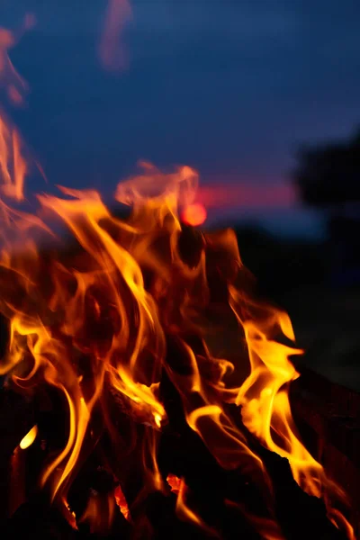 Fire flames background — Stock Photo, Image