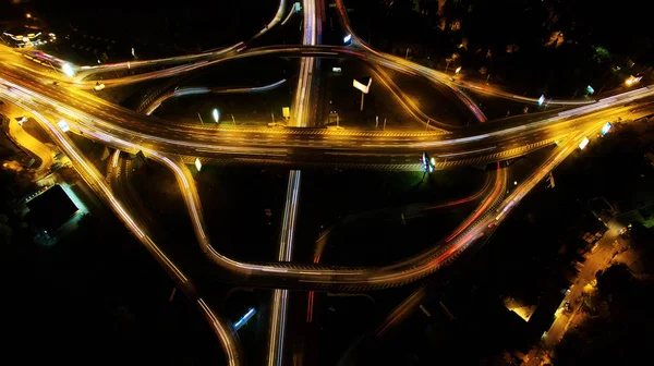 Ovanifrån bridge i natt sköt. — Stockfoto