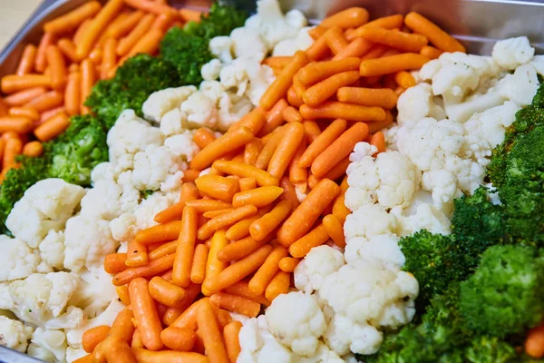 Steamed vegetables close up — Stock Photo, Image