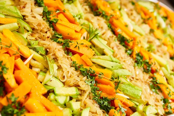 Gestoomde groenten close-up — Stockfoto