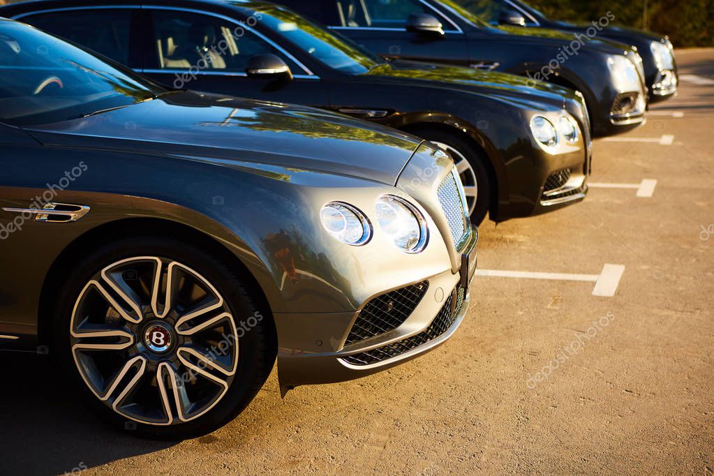 Kiev, Ukraine - 14 May 2014: Bentley Motorsport celebrates the opening of a new dealer center in Kiev.