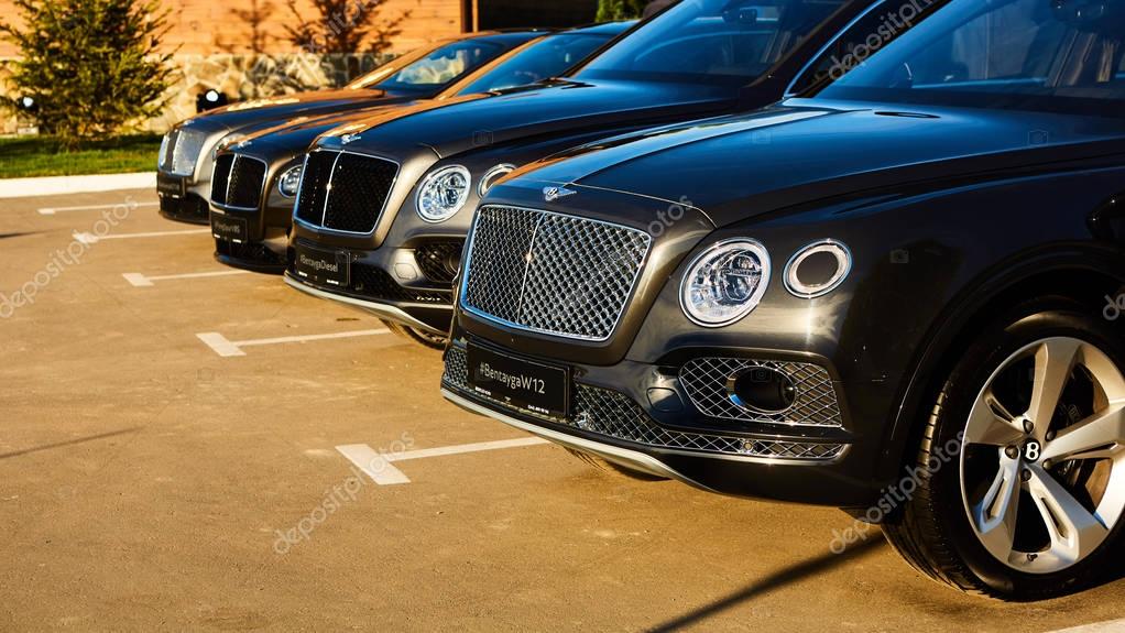Kiev, Ukraine - 14 May 2014: Bentley Motorsport celebrates the opening of a new dealer center in Kiev.