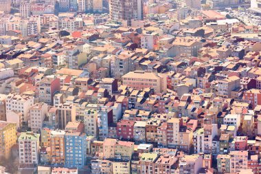 Istanbul çatı görünümü.