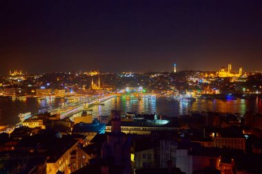 Istanbul 'un gece ışık