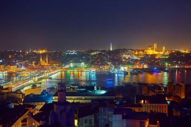 Istanbul 'un gece ışık