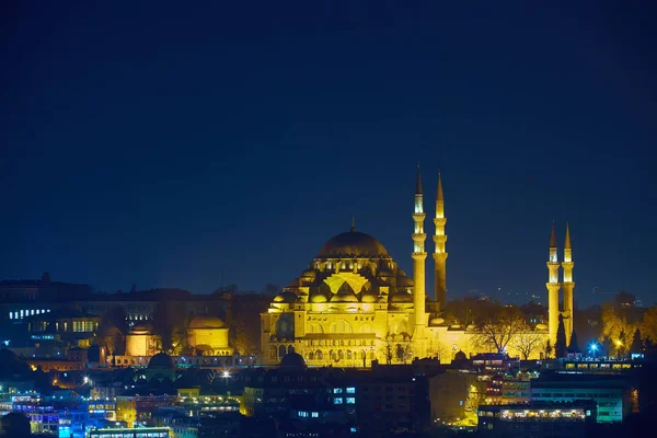 Luzes noturnas de istanbul — Fotografia de Stock