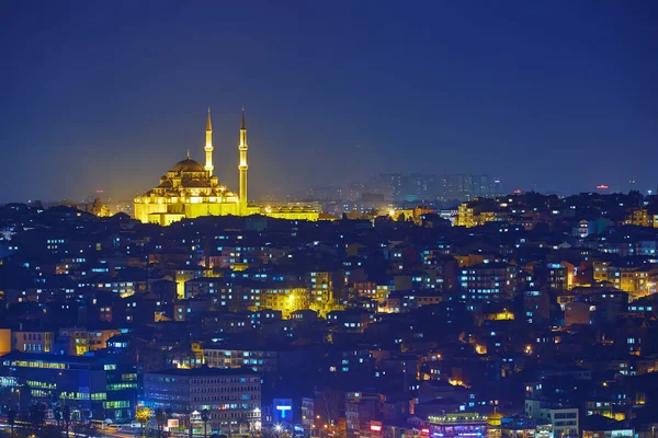 Luzes noturnas de istanbul — Fotografia de Stock